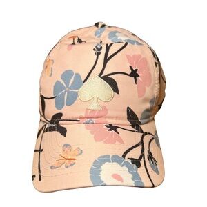 NWT Kate Spade NY Pink Floral Baseball Cap